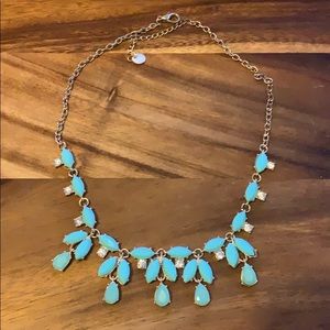 Beautiful turquoise & gold short necklace